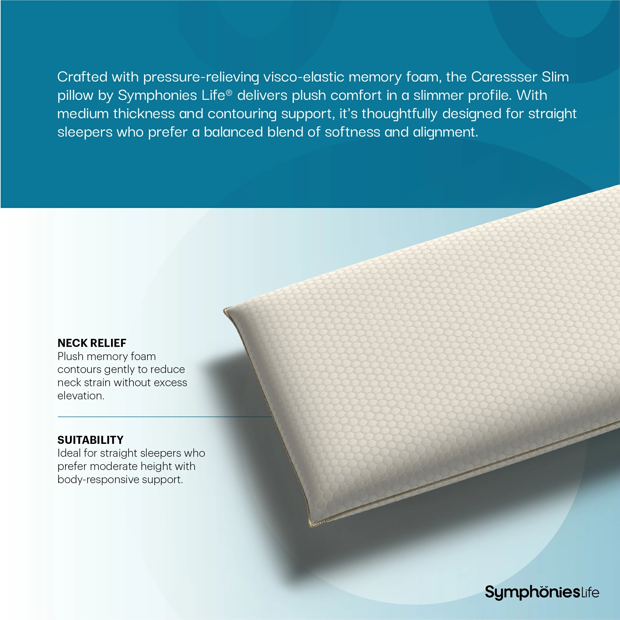 Caressser Slim Pillow