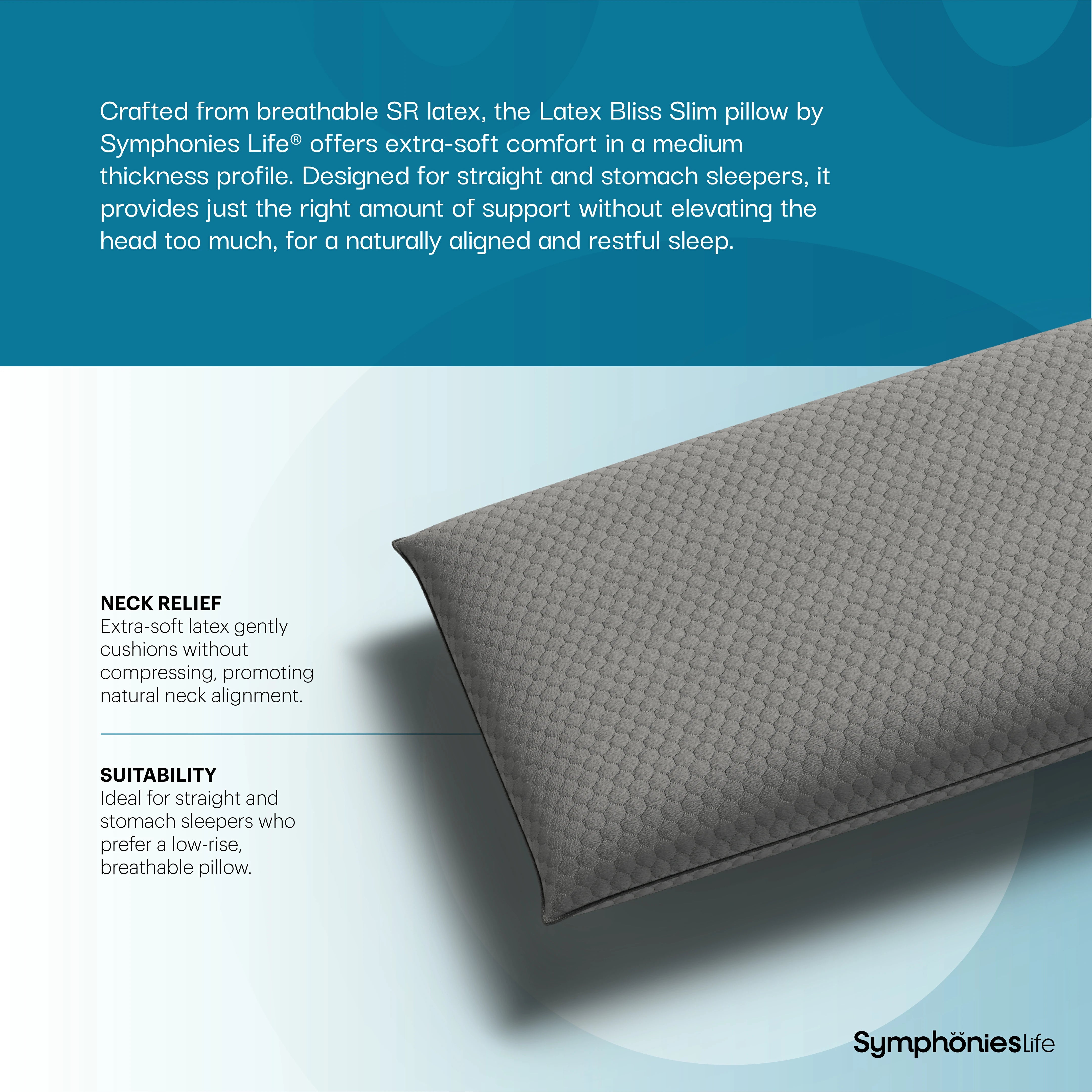 Latex Bliss Slim Pillow